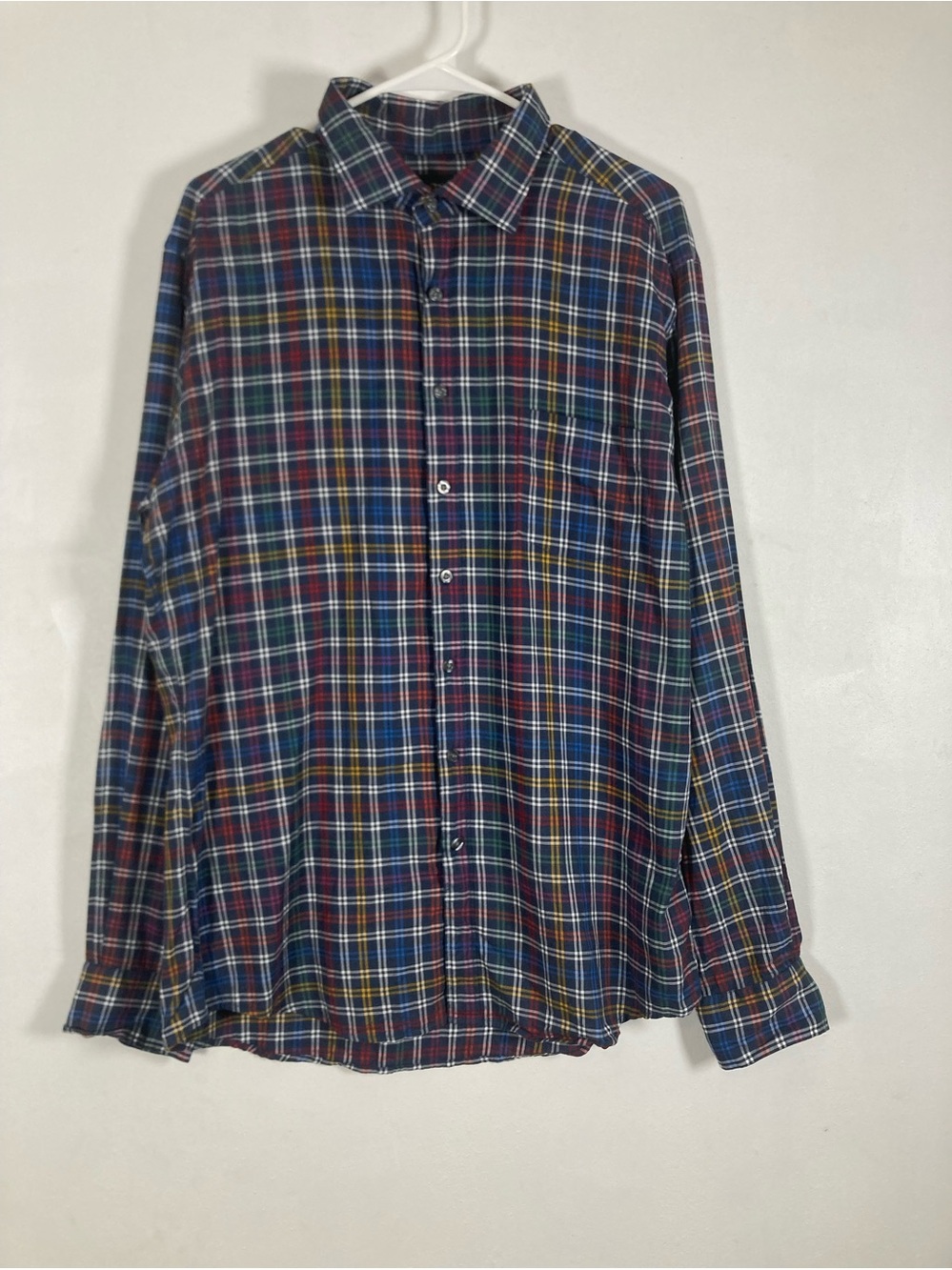 Rodd & Gunn Men Plaid Long Sleeve Button Down Shirt Italian Albini Fabric XL